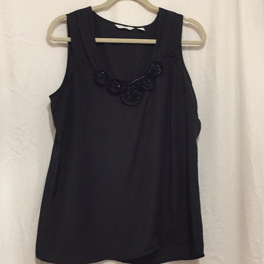 New York & Company Black Sleeveless Women’s Top L